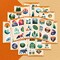 100PCS Forest Stickers Pack – Waterproof Vinyl Woodland Nature Stickers for Water Bottles, Laptops, Phones, Skateboards & Outdoor Party Decorations